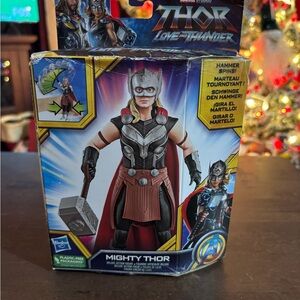 Marvel Thor Love and Thunder Figure with Red Cape